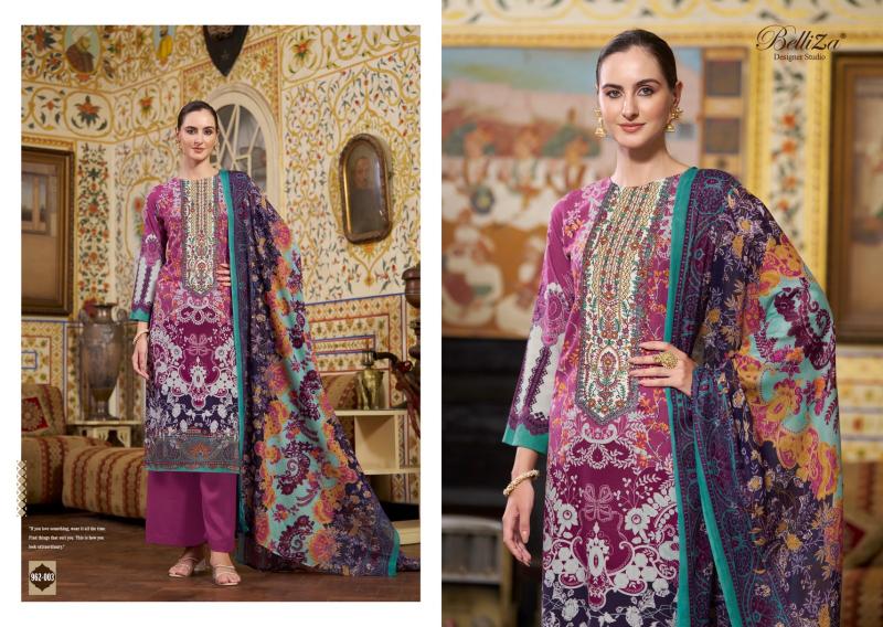 Belliza Riwayat Vol 4 Digital Printed Dress Material Wholesale Catalog