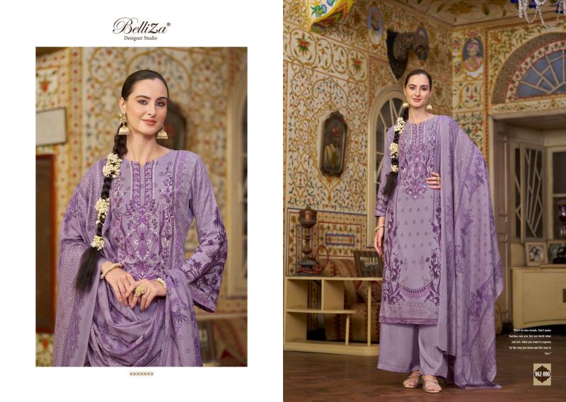 Belliza Riwayat Vol 4 Digital Printed Dress Material Wholesale Catalog