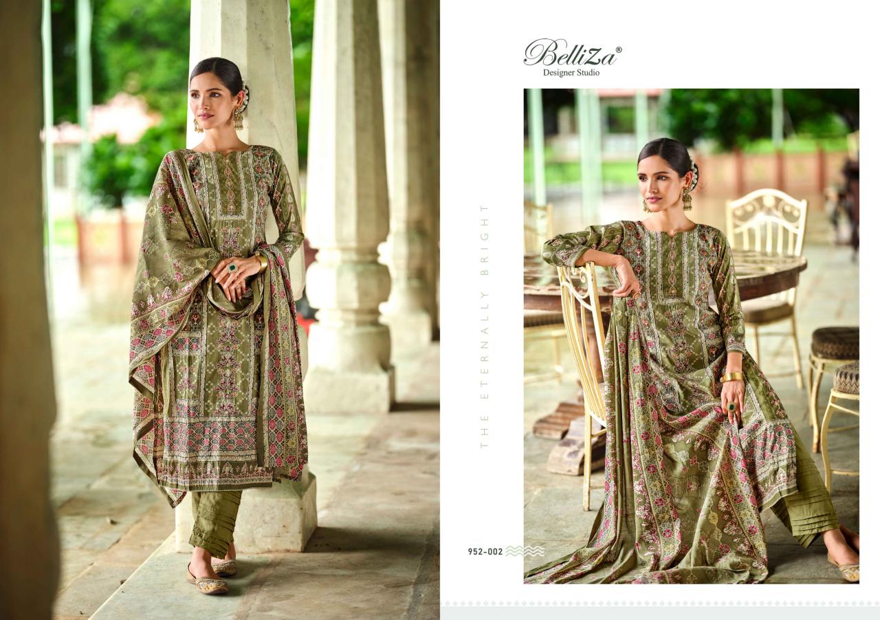 BelliZa Shayoni Muslin Digital Printed Dress Material Wholesale Catalog