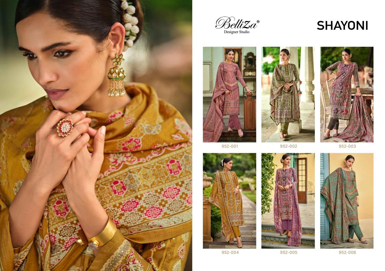 BelliZa Shayoni Muslin Digital Printed Dress Material Wholesale Catalog