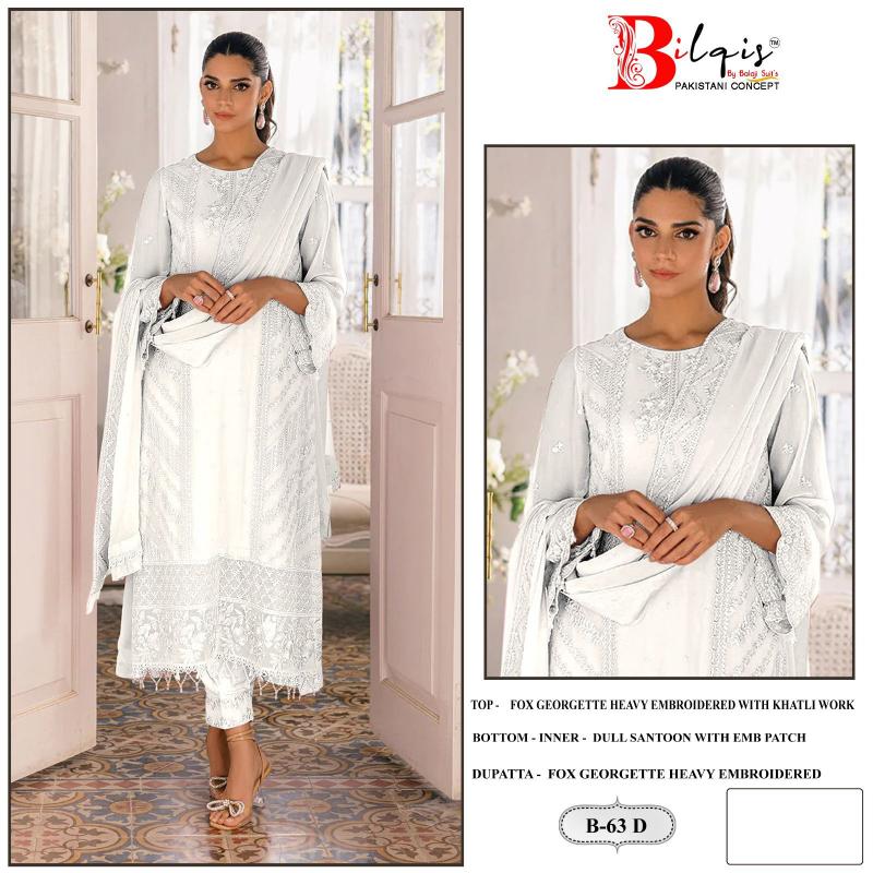 Bilqis B 63 A To D Pakistani Suit Wholesale Catalog