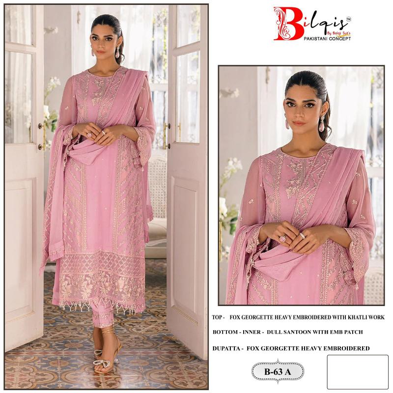 Bilqis B 63 A To D Pakistani Suit Wholesale Catalog