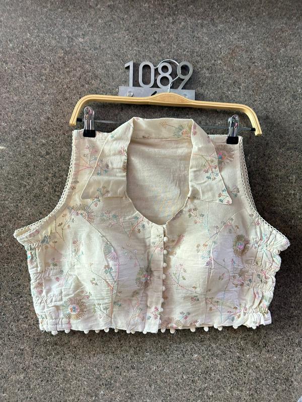 Blousewala Khadi collar