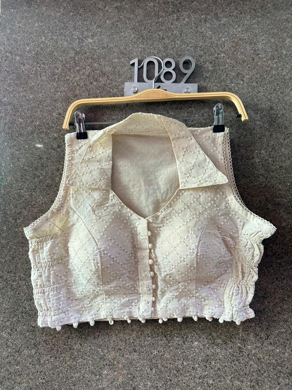 Blousewala Khadi collar