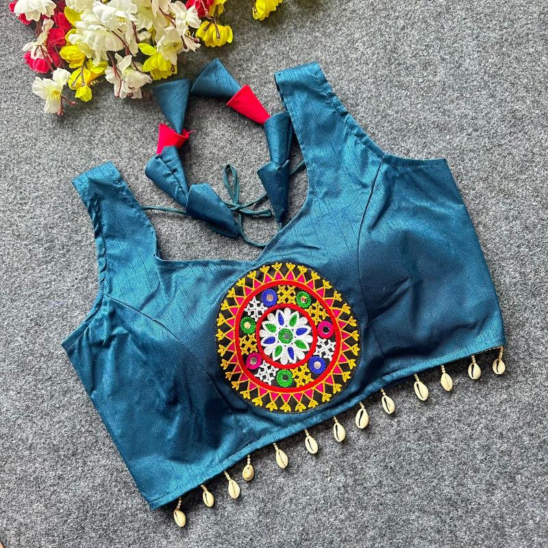 Blousewala Trendy Navratri Blouse With with Real Kodi and Fancy Latkan