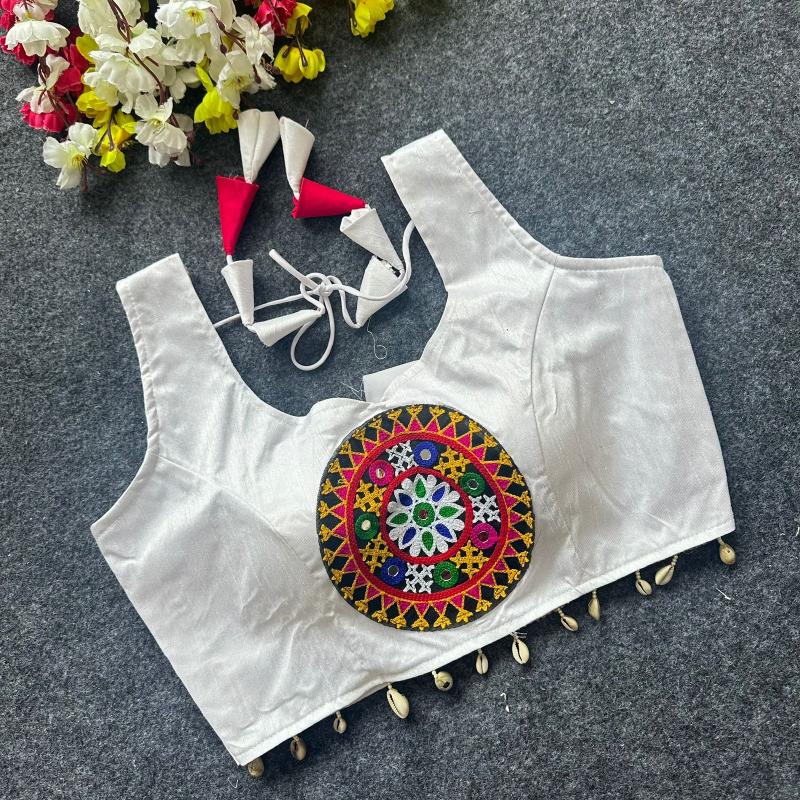 Blousewala Trendy Navratri Blouse With with Real Kodi and Fancy Latkan