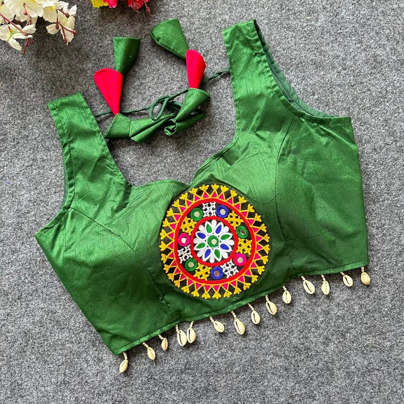 Blousewala Trendy Navratri Blouse With with Real Kodi and Fancy Latkan