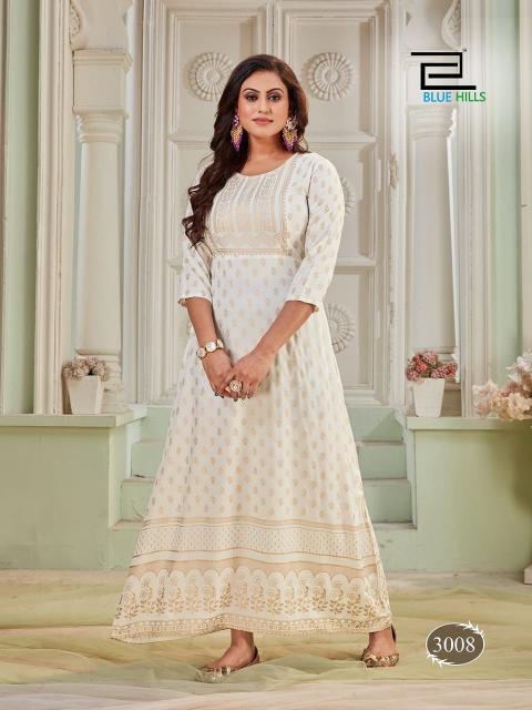Blue Hills Bela Long  Printed Gown Wholesale Catalog
