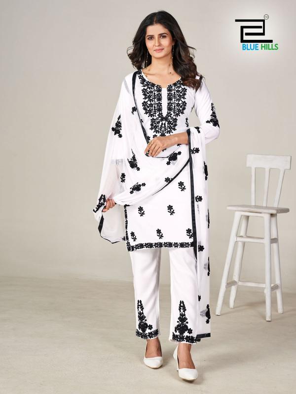 Blue Hills Black And White Vol 5 Kurti buy online India Wholesale Catalog
