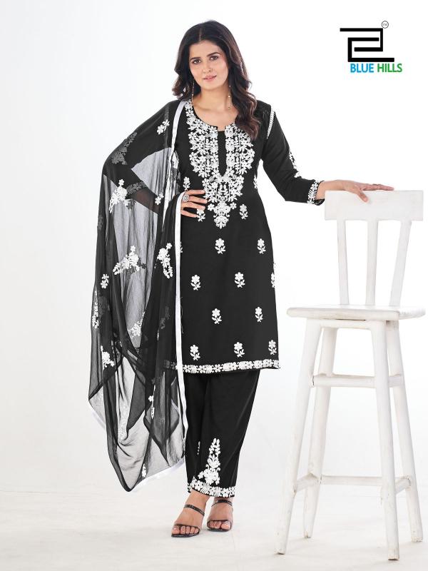 Blue Hills Black And White Vol 5 Kurti buy online India Wholesale Catalog