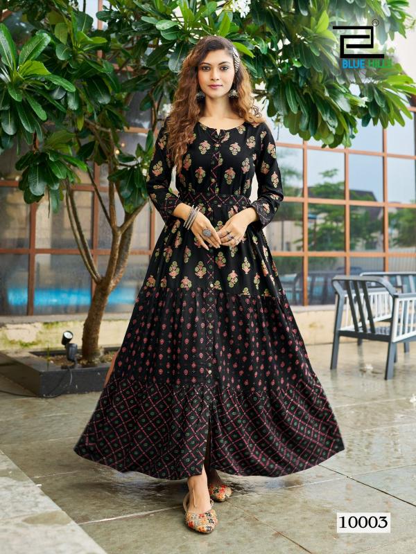 BLUE HILLS Bournvilla Vol 10.0 Best Long Kurtis Online Shopping India Wholesale Catalog