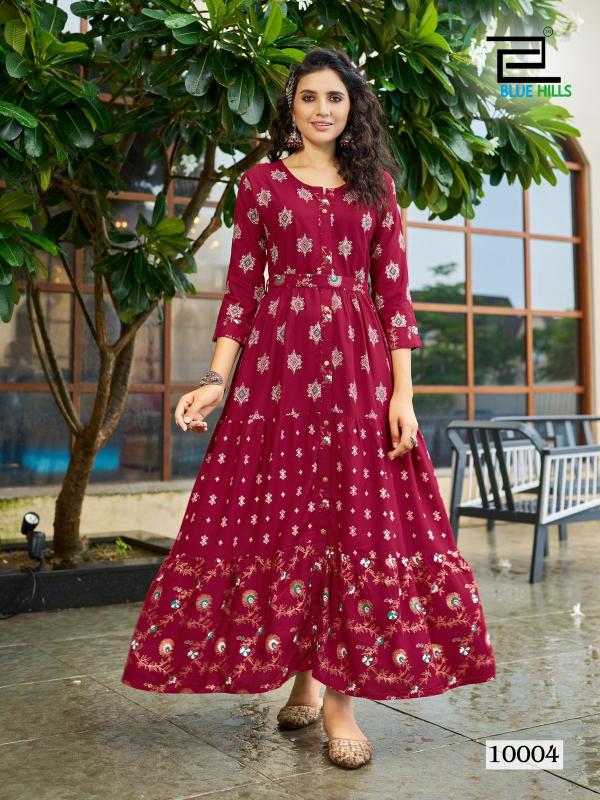 BLUE HILLS Bournvilla Vol 10.0 Best Long Kurtis Online Shopping India Wholesale Catalog