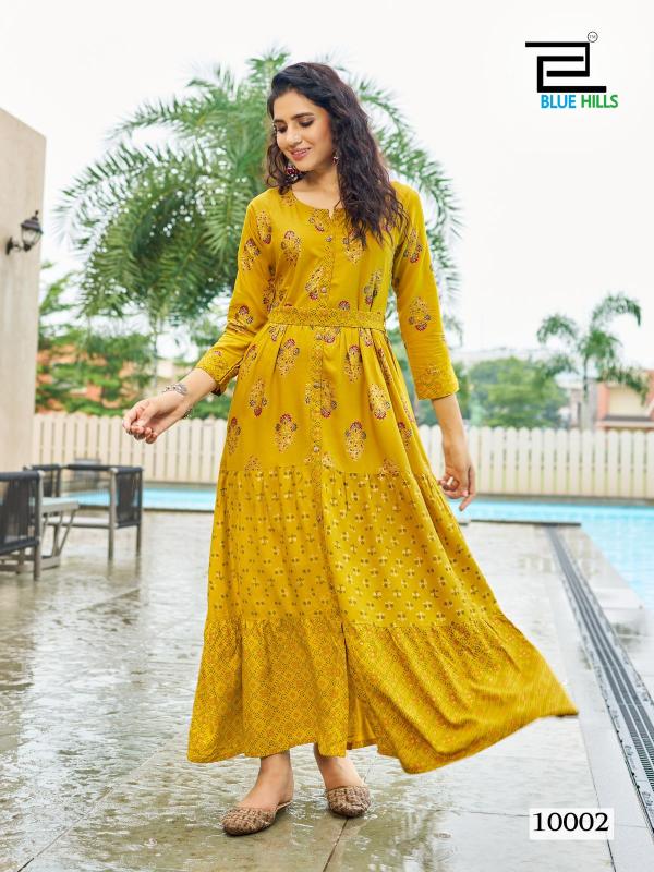 BLUE HILLS Bournvilla Vol 10.0 Best Long Kurtis Online Shopping India Wholesale Catalog