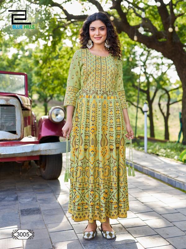 Blue Hills Inaya Vol 3 Branded Kurtis Dealer in India Wholesale Catalog