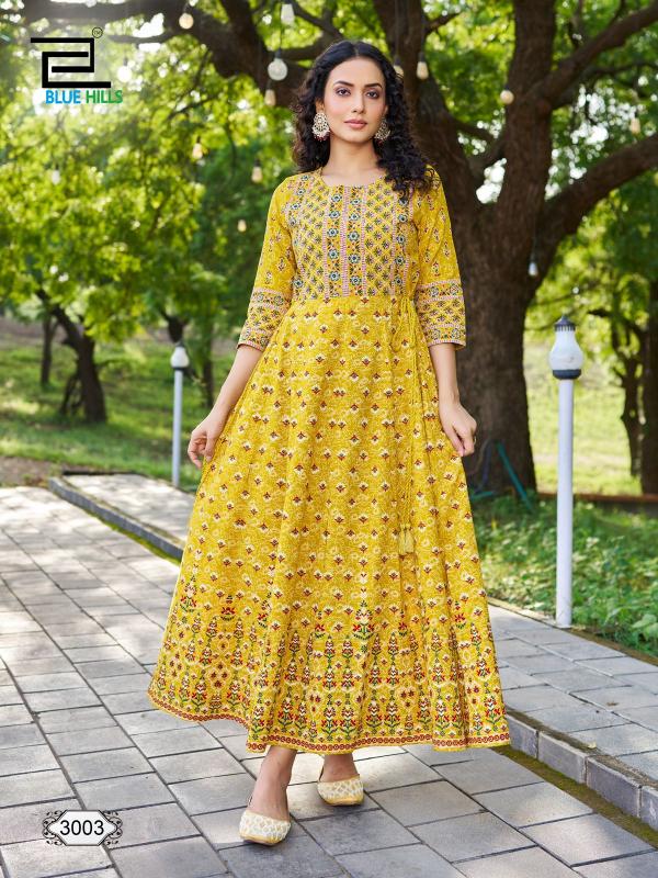 Blue Hills Inaya Vol 3 Branded Kurtis Dealer in India Wholesale Catalog