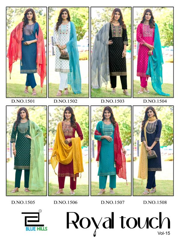 Blue Hills Royal Touch Vol 15 Print Kurtis Online India Wholesale Catalog