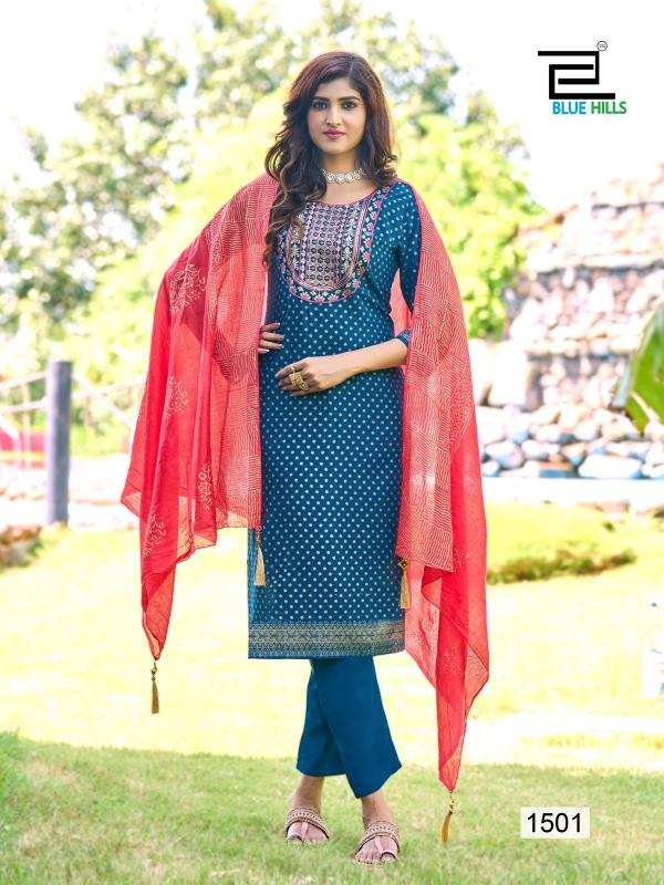 Blue Hills Royal Touch Vol 15 Print Kurtis Online India Wholesale Catalog