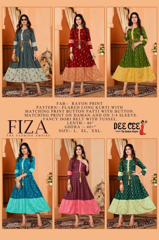 DEECEE Fiza Buy Branded Kurtis Online India Wholesale Catalog