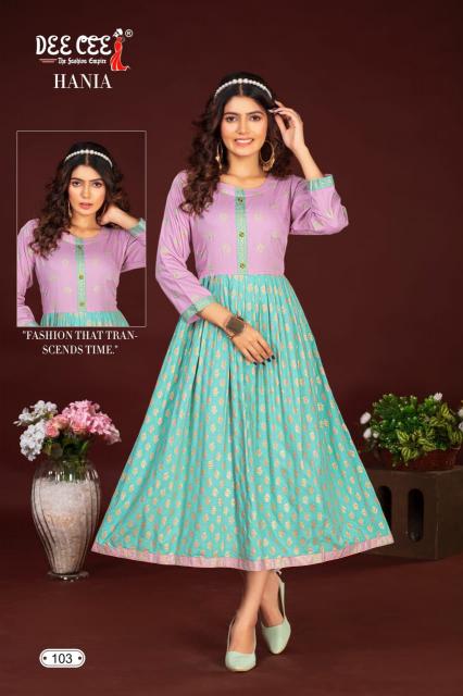Deecee Hania frock style kurtis online india Wholesale Catalog