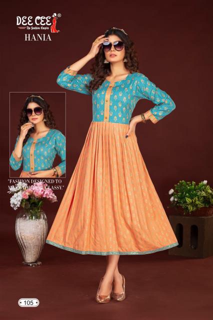 Deecee Hania frock style kurtis online india Wholesale Catalog