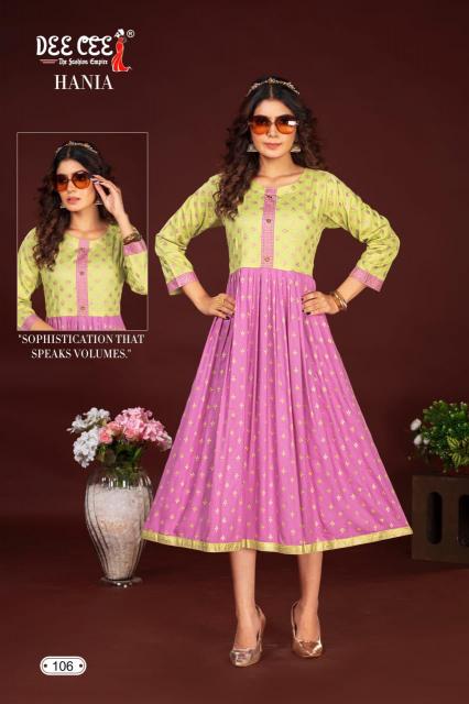 Deecee Hania frock style kurtis online india Wholesale Catalog