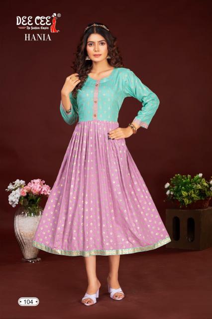 Deecee Hania frock style kurtis online india Wholesale Catalog