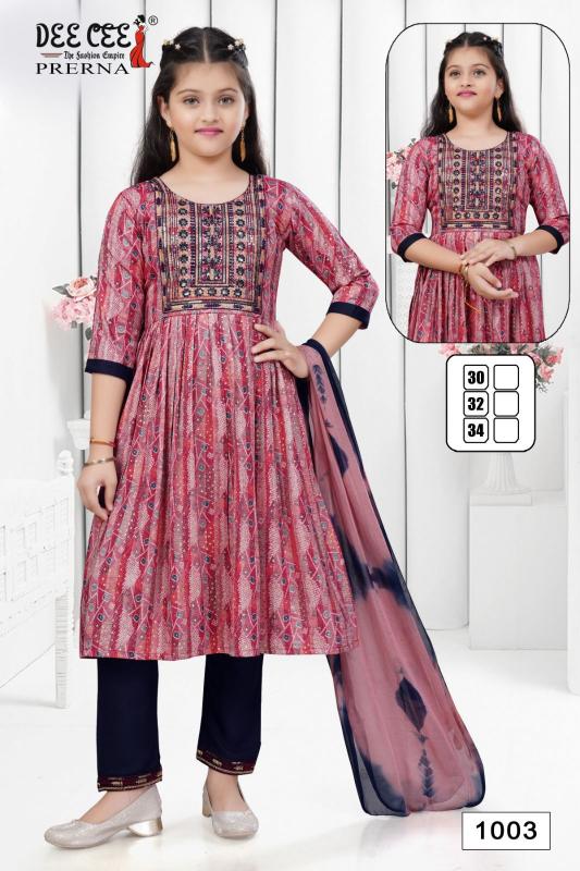 Deecee Prerna Kids Modern Kurtis Online India Wholesale Catalog