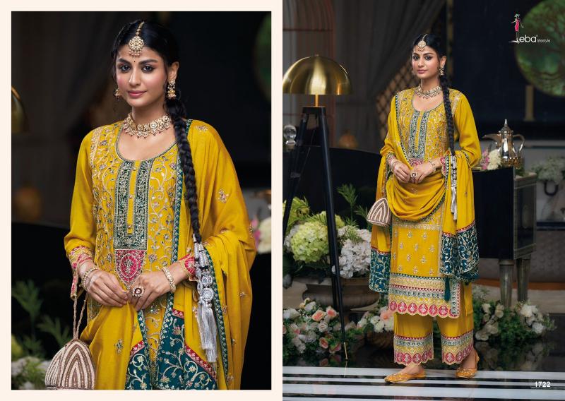 Eba Simran hevey Chinon Salwar Kameez Wholesale Catalog