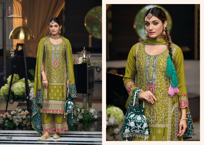 Eba Simran hevey Chinon Salwar Kameez Wholesale Catalog