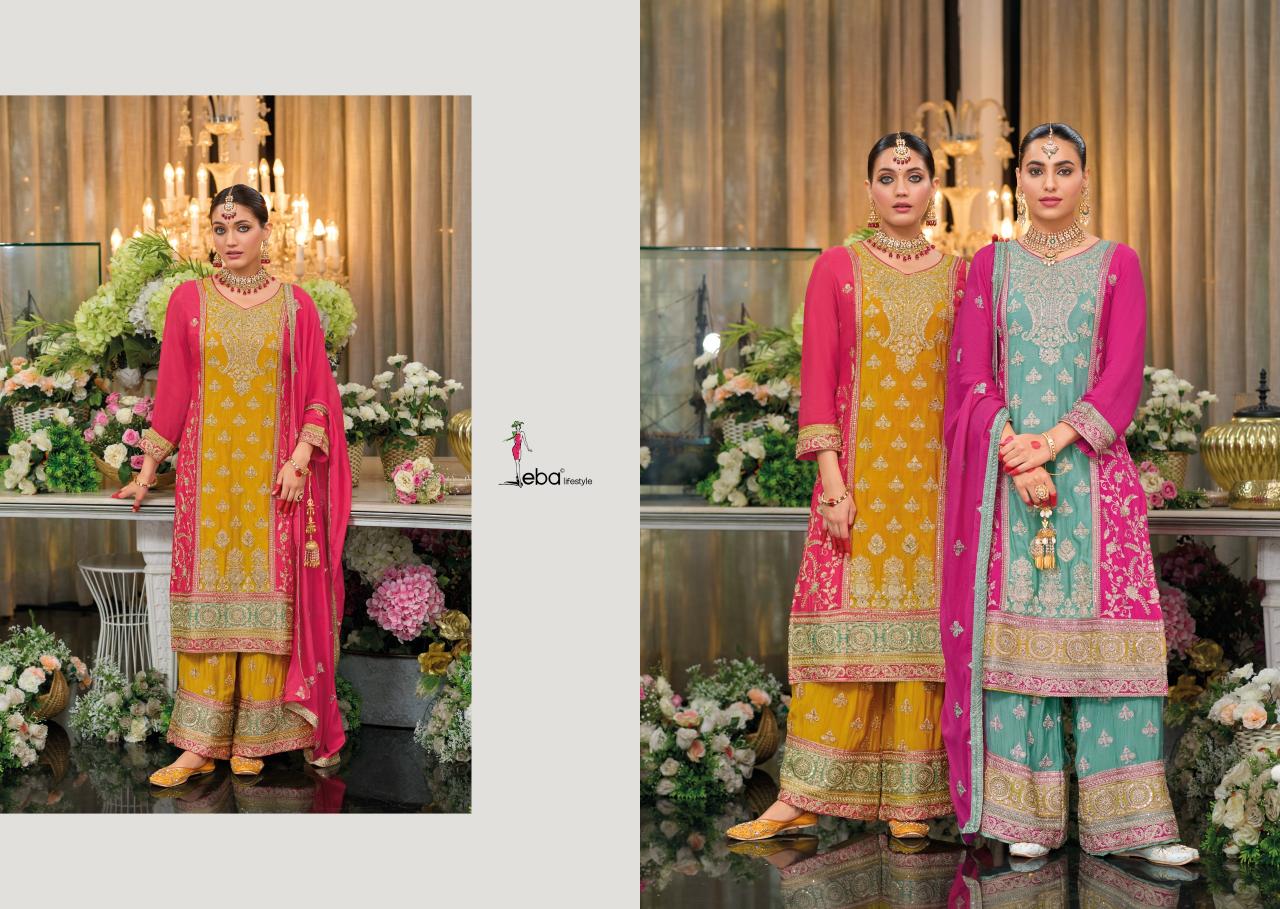 Eba Surili Vol 3 Chinon Designer Ready Made Salwar Kameez Wholesale Catalog