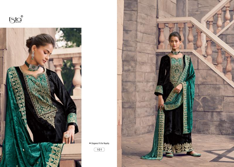 ESTA ORA Velvet Salwar Kameez Wholesale Catalog