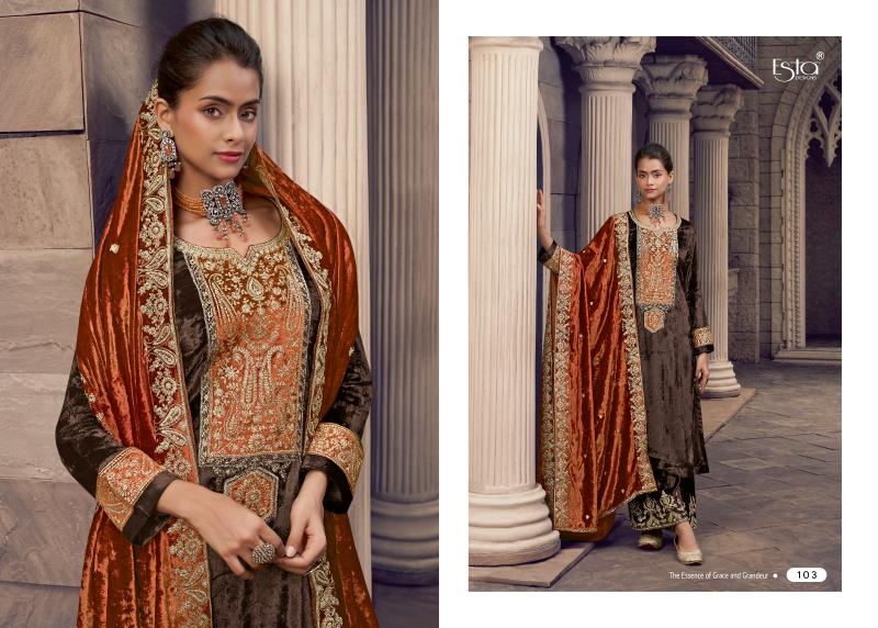 ESTA ORA Velvet Salwar Kameez Wholesale Catalog