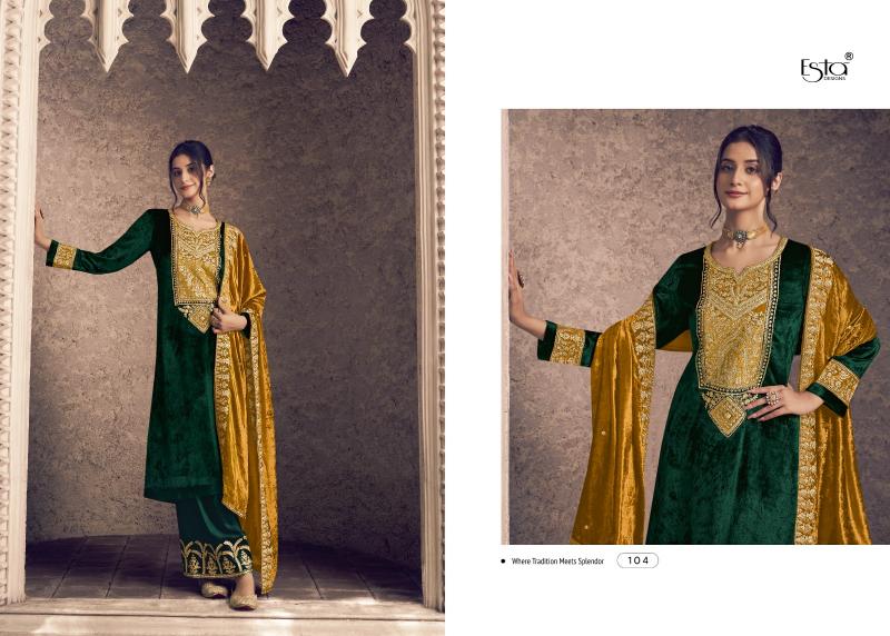 ESTA ORA Velvet Salwar Kameez Wholesale Catalog
