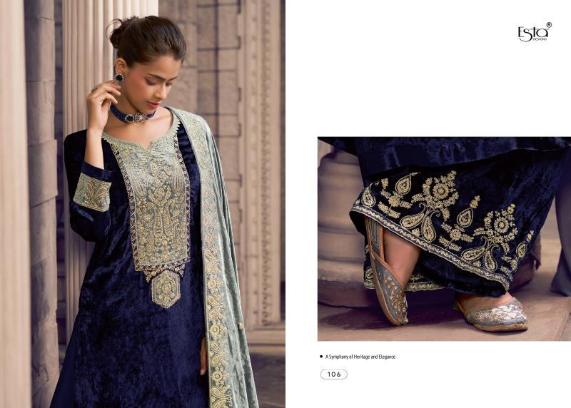 ESTA ORA Velvet Salwar Kameez Wholesale Catalog