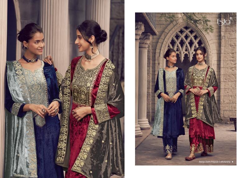 ESTA ORA Velvet Salwar Kameez Wholesale Catalog