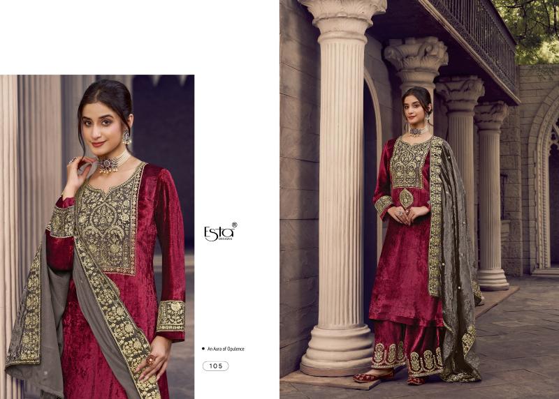 ESTA ORA Velvet Salwar Kameez Wholesale Catalog