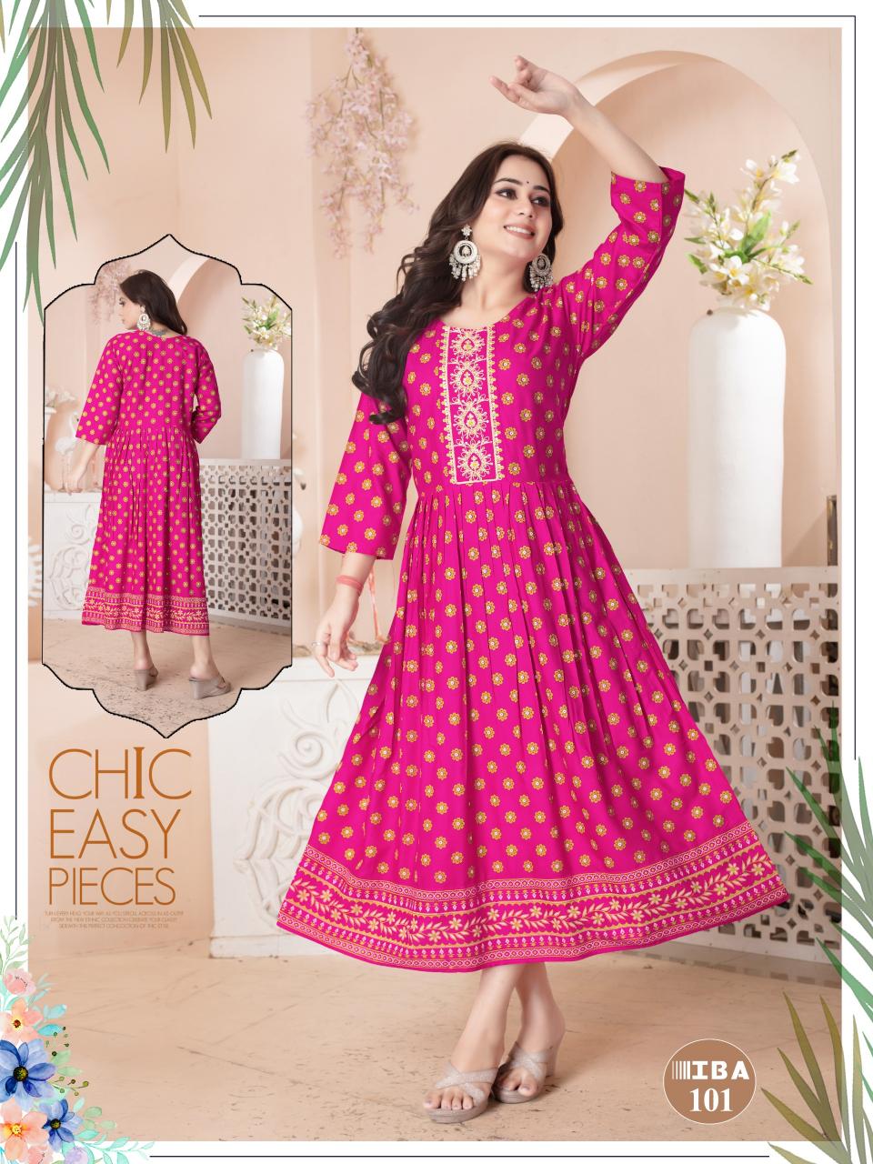 Fashion Talk IBA Anarkali Kurti Wholesale Catalog