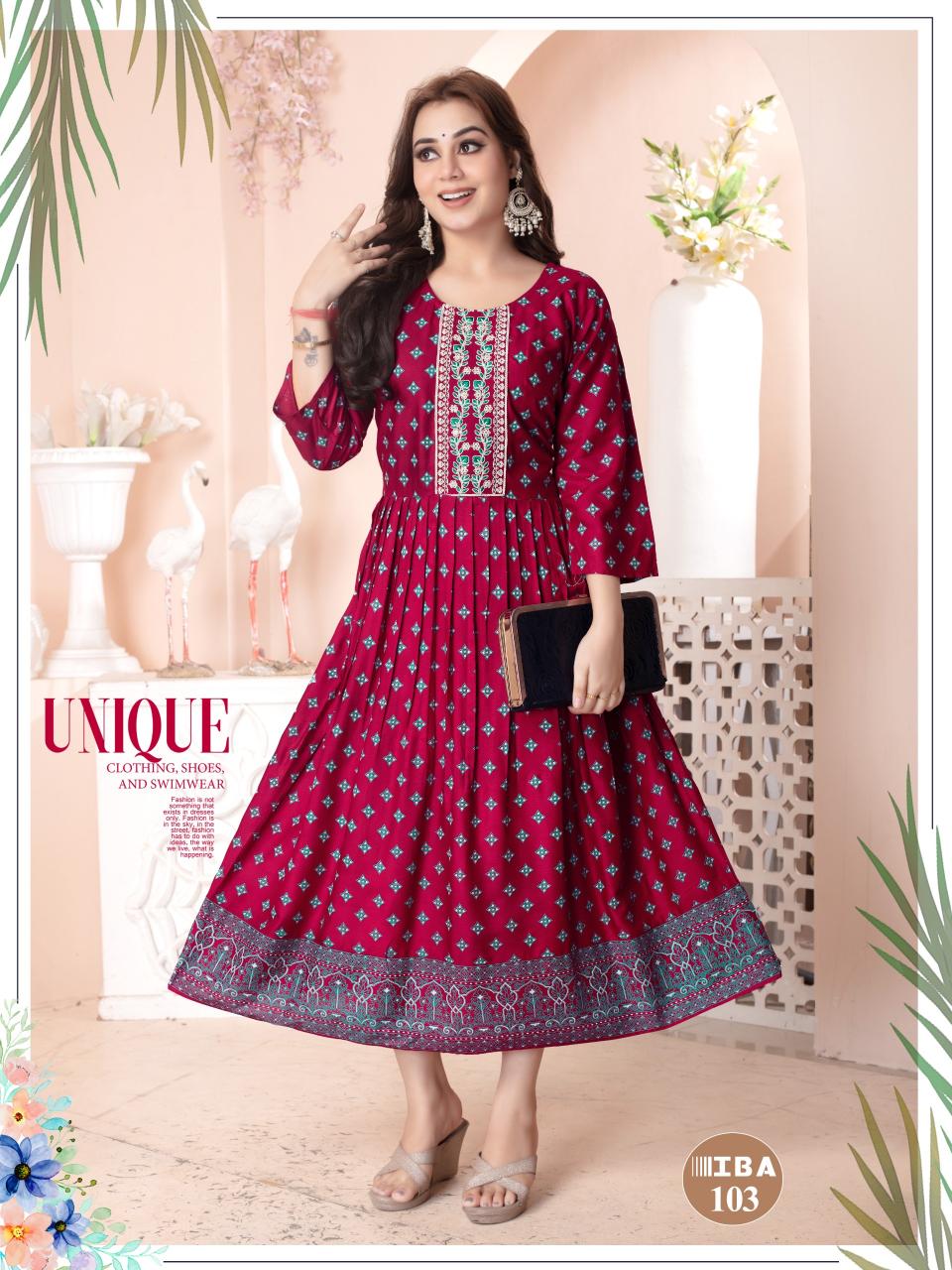 Fashion Talk IBA Anarkali Kurti Wholesale Catalog