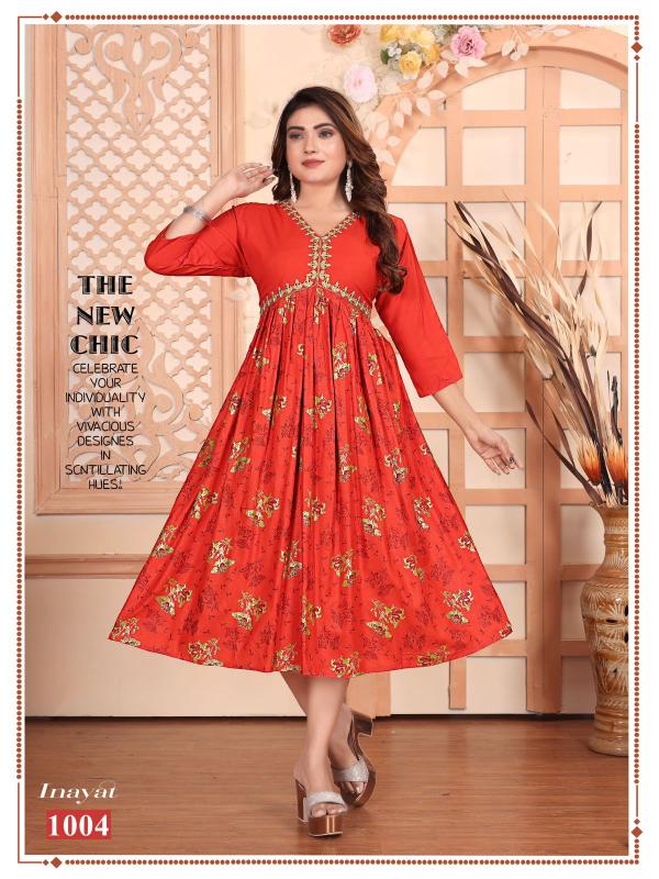 FASHION TALK INAYAT Anarkali Kurtis Wholesale Catalog