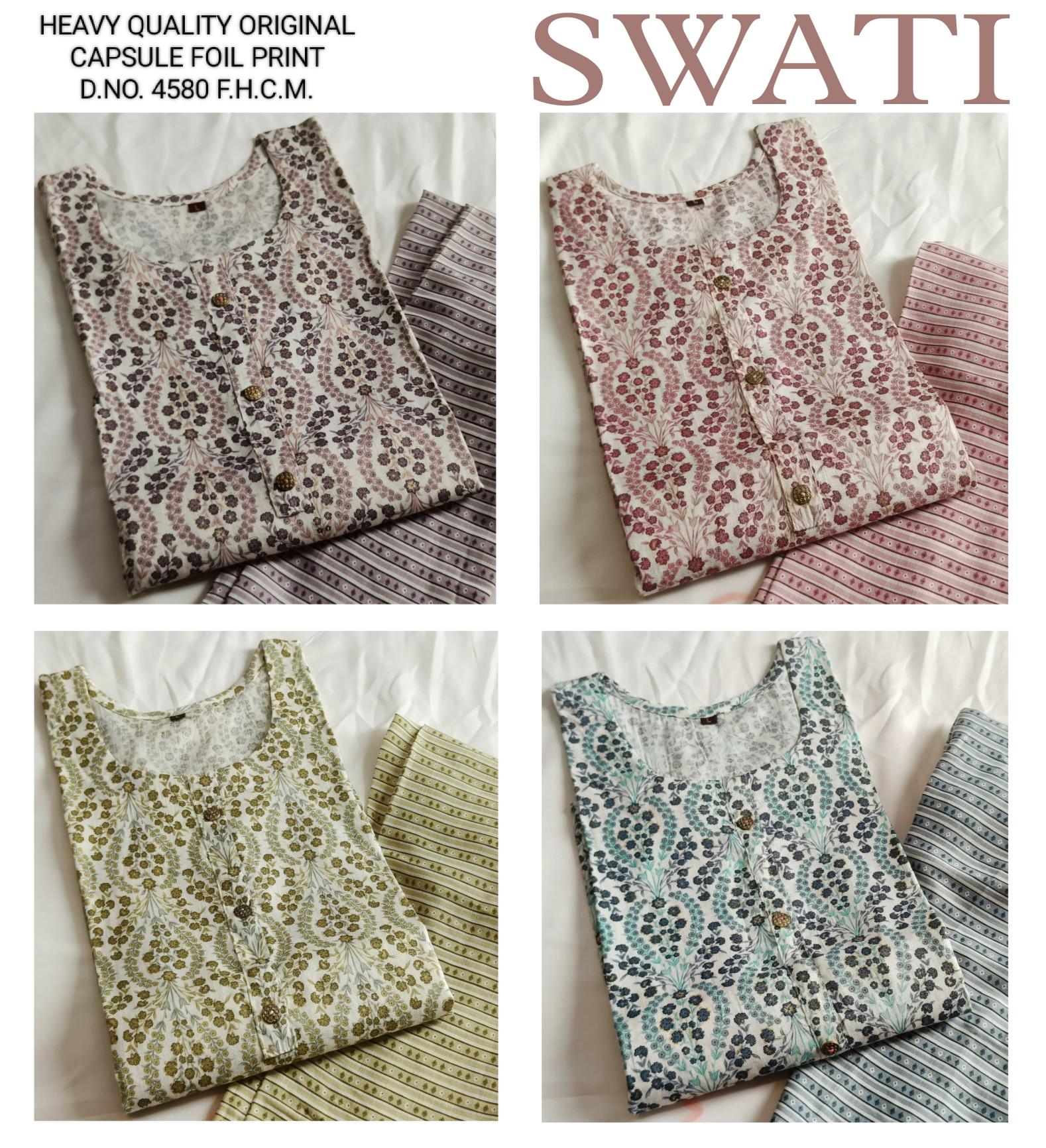FASHION TALK SWATI 4580 Unique Kurti Online India Wholesale Catalog