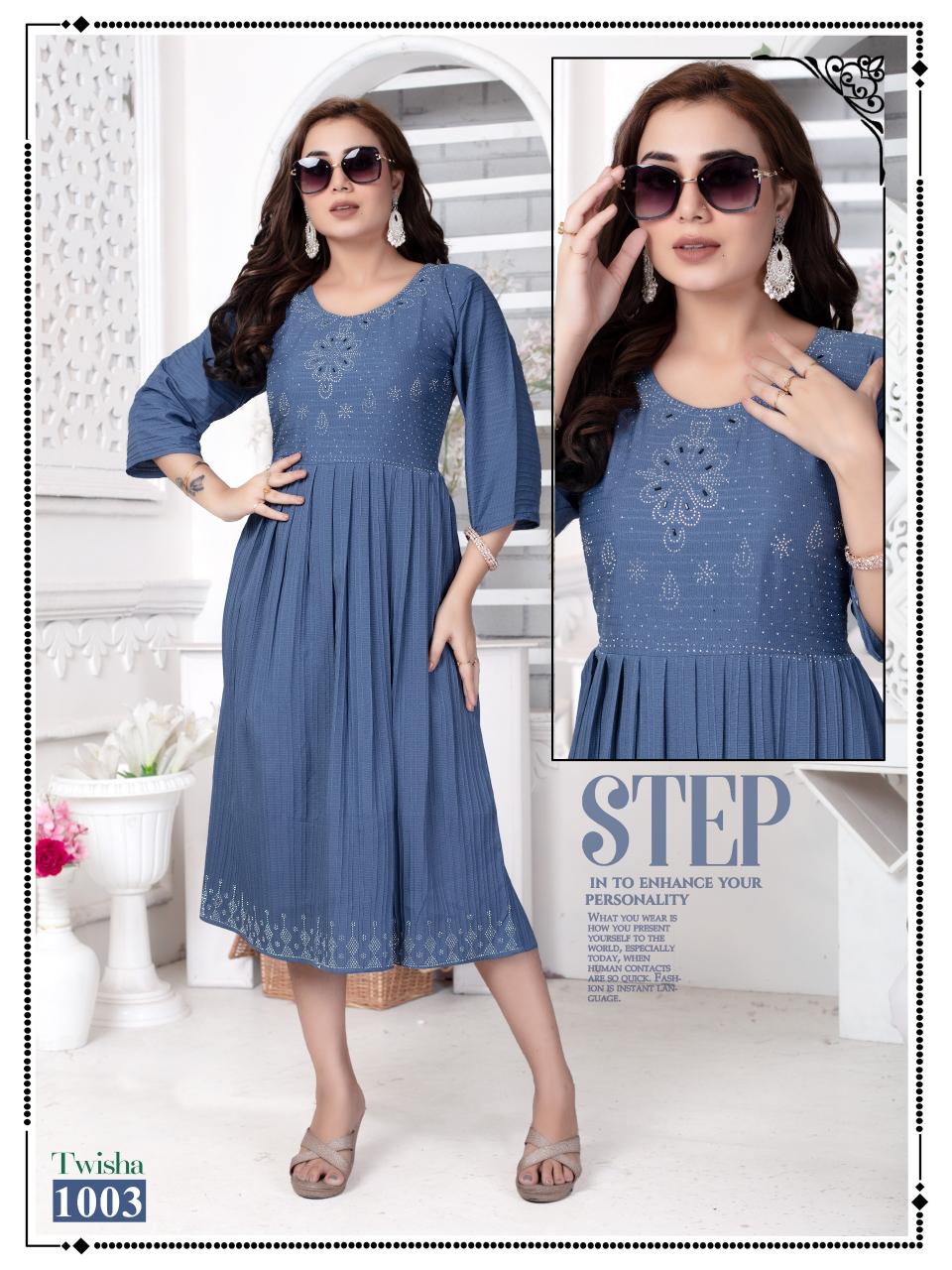 Fashion Talk Twisha Kurtis Wholesale Catalog