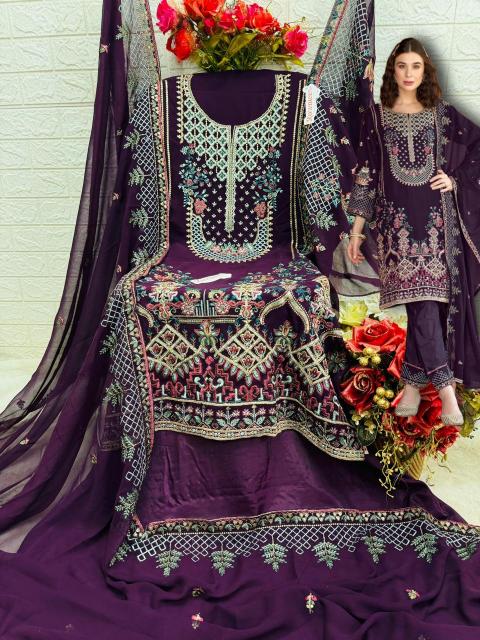 FEPIC ROSEMEEN C 1749 Georgette Embroidered Salwar Kameez Wholesale Catalog