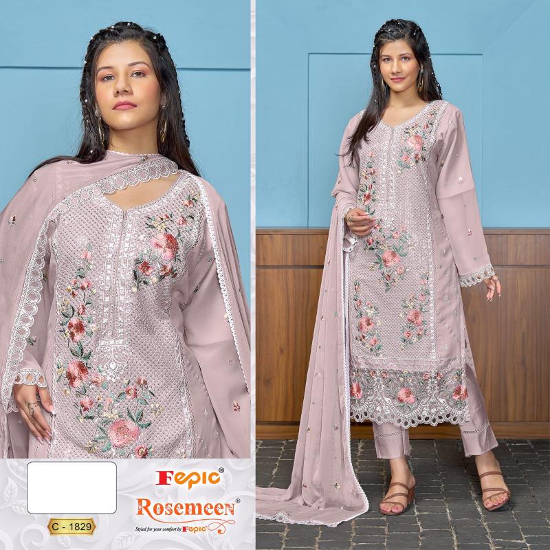 FEPIC ROSEMEEN C 1829 Embroidered Pakistani Suit Wholesale Catalog