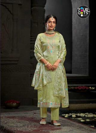 Four Dots Mehboob Designer Dress Material Wholesale Catalog