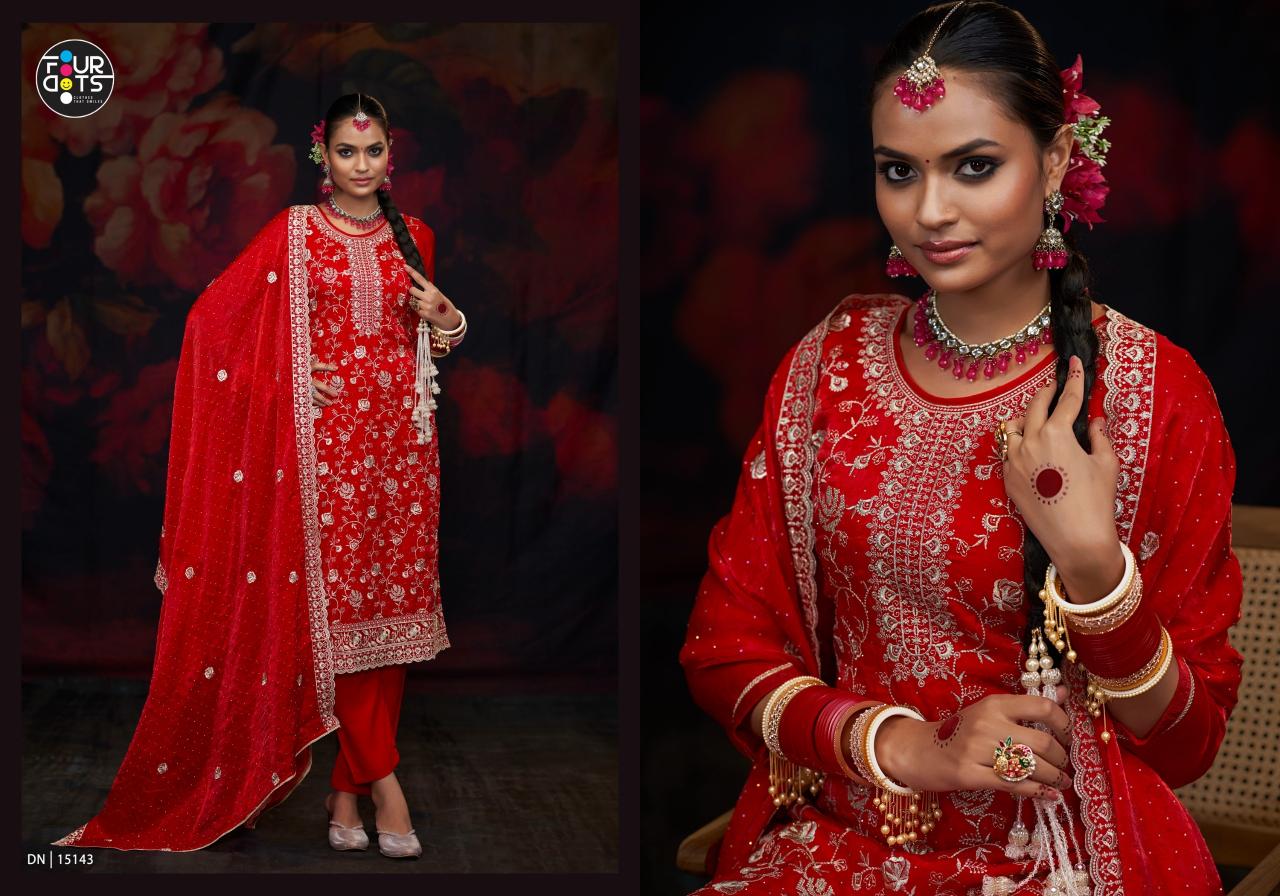 Fourdots Antara Silk Dress Material Wholesale Catalog