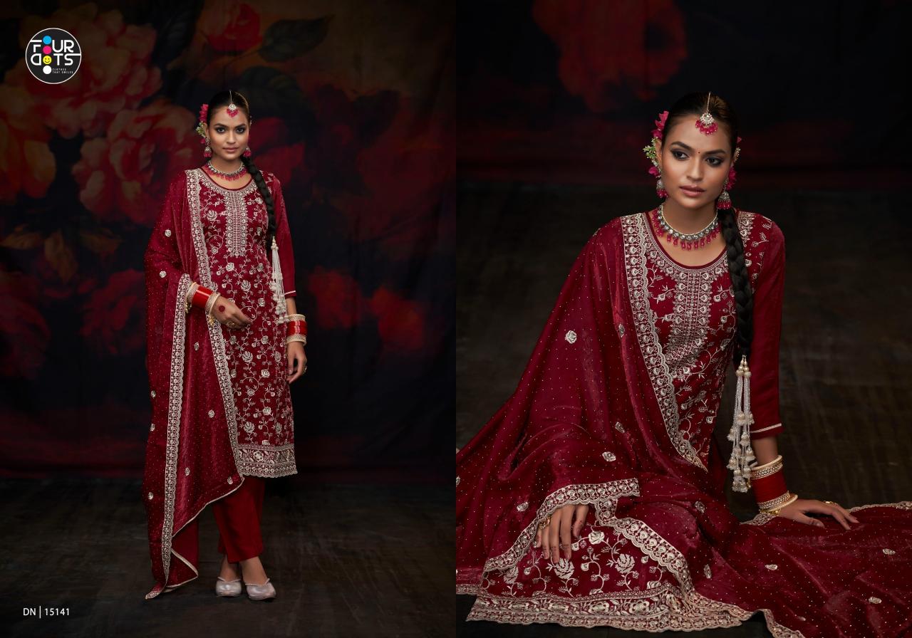 Fourdots Antara Silk Dress Material Wholesale Catalog