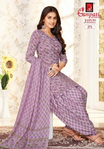 Ganpati Jaipuri Patiyala Vol-12 – Dress Material - Wholesale Catalog