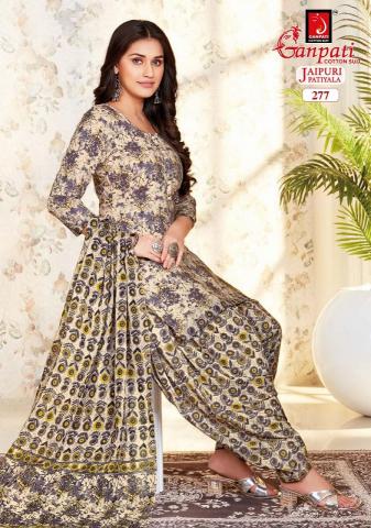 Ganpati Jaipuri Patiyala Vol-12 – Dress Material - Wholesale Catalog