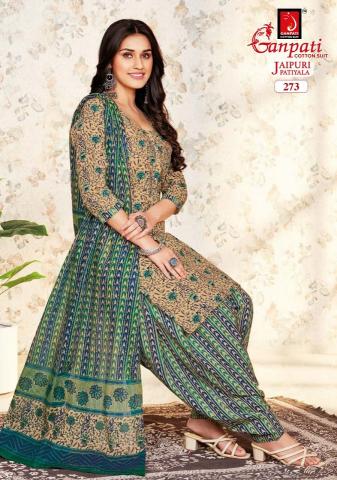 Ganpati Jaipuri Patiyala Vol-12 – Dress Material - Wholesale Catalog