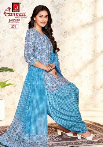 Ganpati Jaipuri Patiyala Vol-12 – Dress Material - Wholesale Catalog